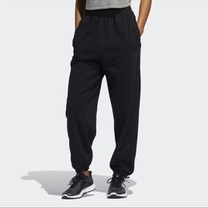 Adidas XS Black Boyfriend Ribbed Textured Jogger Sweatpants